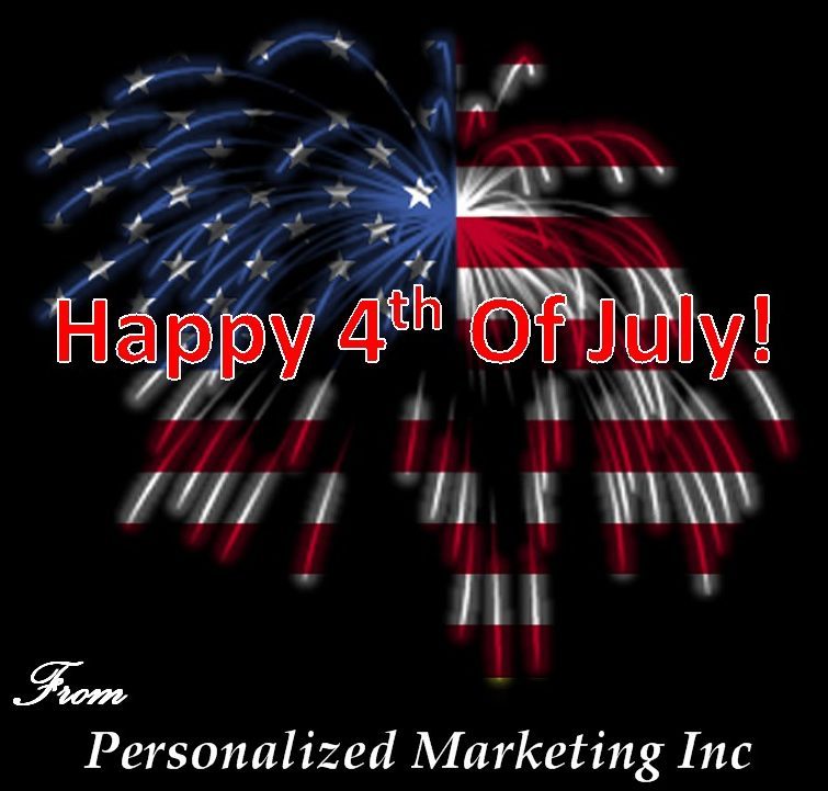 Happy 4th from Personalized Marketing Inc