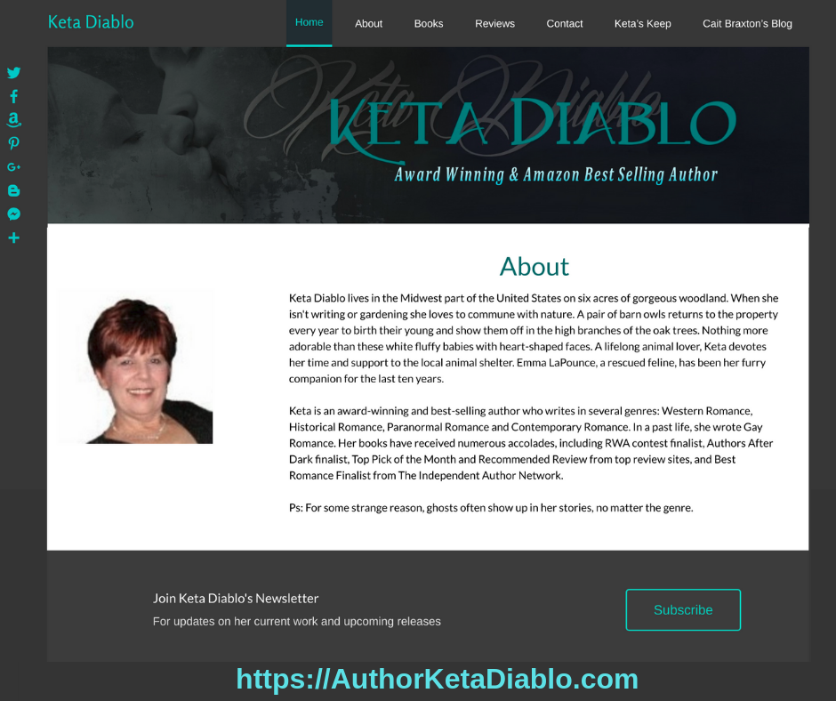 Author Keta Diablo WordPress Design - Personalized Marketing Inc